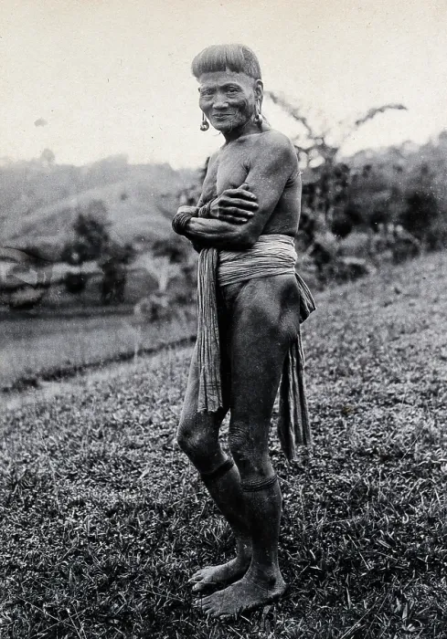 Framed Print : Sarawak: a Ukit man, c1900. Creator: Unknown Framed Print : Sarawak: a Ukit man, c1900. Creator: Unknown