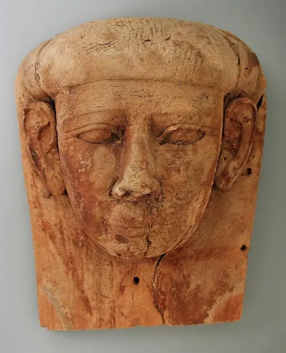 Framed Print : Sarcophagus Cover (Head Portion), Late Period (724-333 BCE). Creator: Unknown Framed Print : Sarcophagus Cover (Head Portion), Late Period (724-333 BCE). Creator: Unknown