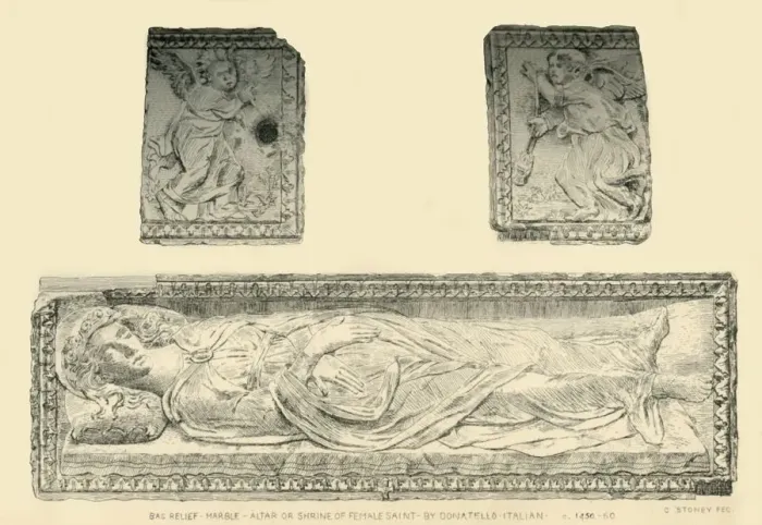 Framed Print : Sarcophagus of Santa Giustina, c1476, (1881). Creator: C Stoney Framed Print : Sarcophagus of Santa Giustina, c1476, (1881). Creator: C Stoney