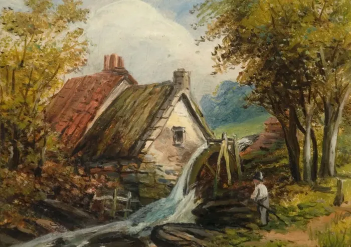 Framed Print : Sarehole Mill, 19th century. Creator: Edward Wilden Framed Print : Sarehole Mill, 19th century. Creator: Edward Wilden