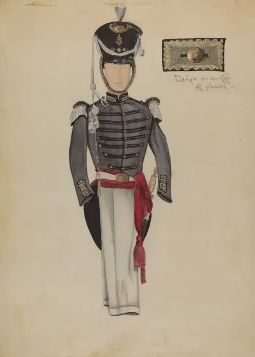 Framed Print : Sargents Dress Uniform, c. 1936. Creator: Jean Gordon Framed Print : Sargents Dress Uniform, c. 1936. Creator: Jean Gordon