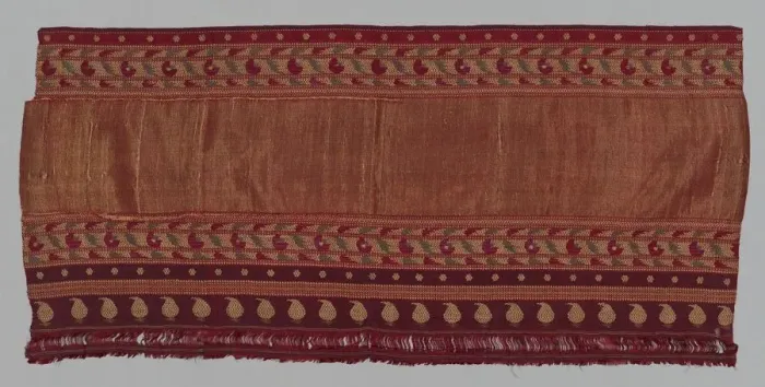 Framed Print : Part of a Sari, 1800s. Creator: Unknown Framed Print : Part of a Sari, 1800s. Creator: Unknown