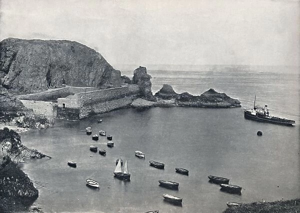 Sark - Creux Harbour, 1895