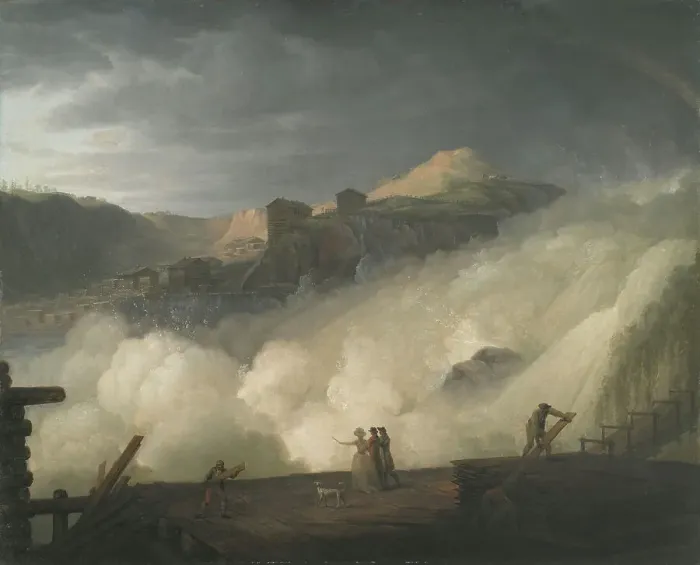 Framed Print : The Sarpfossen in Norway, 1789. Creator: Erik Pauelsen Framed Print : The Sarpfossen in Norway, 1789. Creator: Erik Pauelsen