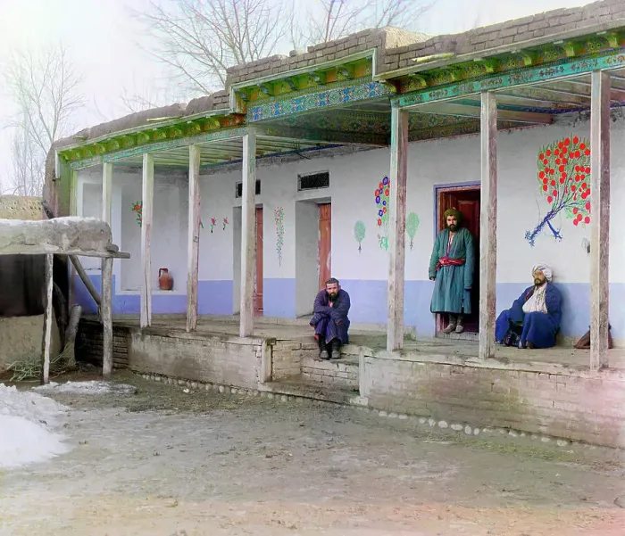 Framed Print : Sart house: on the outskirts of Samarkand, between 1905 and 1915. Creator: Sergey Mikhaylovich Prokudin-Gorsky Framed Print : Sart house: on the outskirts of Samarkand, between 1905 and 1915. Creator: Sergey Mikhaylovich Prokudin-Gorsky