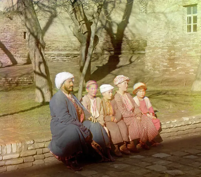 Framed Print : Sart schoolchildren, Samarkand, between 1905 and 1915. Creator: Sergey Mikhaylovich Prokudin-Gorsky Framed Print : Sart schoolchildren, Samarkand, between 1905 and 1915. Creator: Sergey Mikhaylovich Prokudin-Gorsky