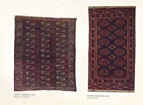 Saryk Turkoman rug, early 18th century and Salor Turkoman rug, 18th century