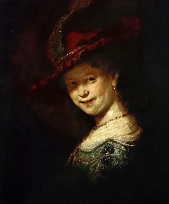 Framed Print : Saskia van Uylenburgh as girl, 1633. Creator: Rembrandt van Rhijn (1606-1669) Framed Print : Saskia van Uylenburgh as girl, 1633. Creator: Rembrandt van Rhijn (1606-1669)