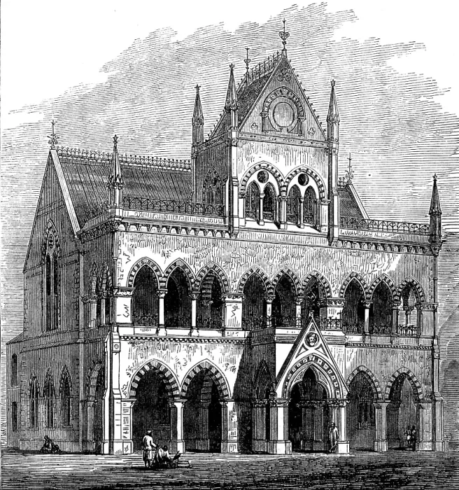 Framed Print : The Sassoon Institute, Bombay, 1873. Creator: Unknown Framed Print : The Sassoon Institute, Bombay, 1873. Creator: Unknown