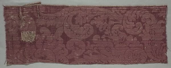 Satin Textile, late 1600s. Creator: Unknown
