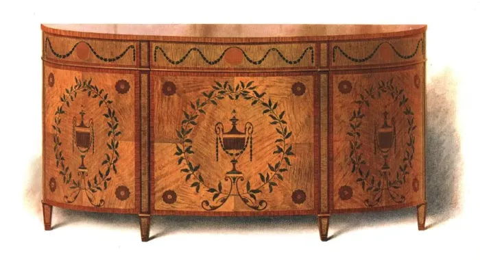 Framed Print : Satin-wood Commode, 1908. Creator: Shirley Slocombe Framed Print : Satin-wood Commode, 1908. Creator: Shirley Slocombe