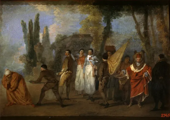Framed Print : A Satire on Physicians, c1708. Artist: Jean-Antoine Watteau Framed Print : A Satire on Physicians, c1708. Artist: Jean-Antoine Watteau