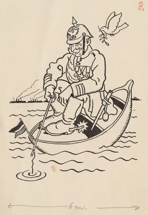 Framed Print : Satirical Drawing III. around 1940. Creator: Andrej Kovacik Framed Print : Satirical Drawing III. around 1940. Creator: Andrej Kovacik