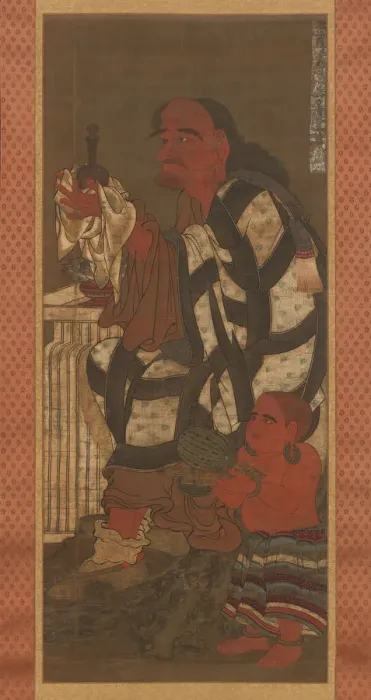 Framed Print : Satsubari, the Second of the Sixteen Arhats, late 14th century. Creator: Unknown Framed Print : Satsubari, the Second of the Sixteen Arhats, late 14th century. Creator: Unknown