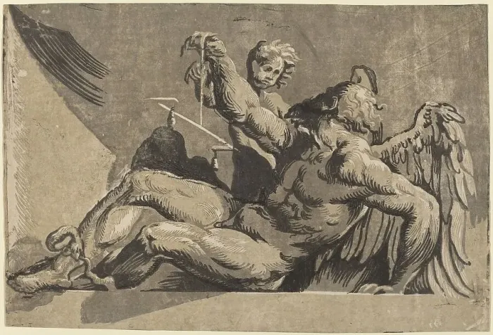 Framed Print : Saturn, 1525 / 1530. Creator: Giuseppe Nicola Rossigliani Framed Print : Saturn, 1525 / 1530. Creator: Giuseppe Nicola Rossigliani