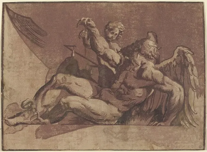 Framed Print : Saturn, 1525 / 1530. Creator: Giuseppe Nicola Rossigliani Framed Print : Saturn, 1525 / 1530. Creator: Giuseppe Nicola Rossigliani