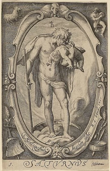 Saturn, 1597. Creator: Jacob Matham