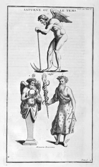 Framed Print : Saturn, 1757. Artist: Bernard de Montfaucon Framed Print : Saturn, 1757. Artist: Bernard de Montfaucon