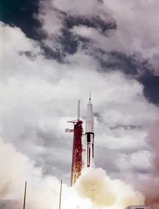 Framed Print : Saturn 1B lift off from Launch Complex 34, Kennedy Space Center, Florida, USA, 1960s Framed Print : Saturn 1B lift off from Launch Complex 34, Kennedy Space Center, Florida, USA, 1960s
