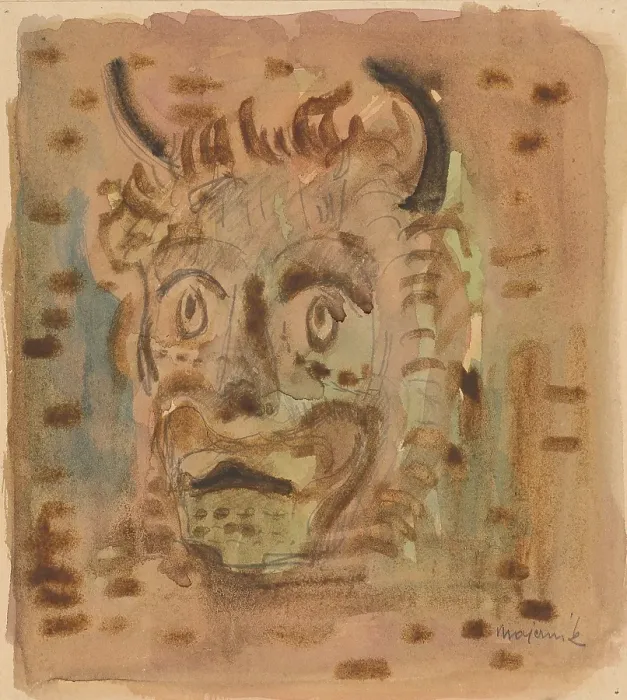 Framed Print : Satyr, around 1942. Creator: Cyprian Majernik Framed Print : Satyr, around 1942. Creator: Cyprian Majernik