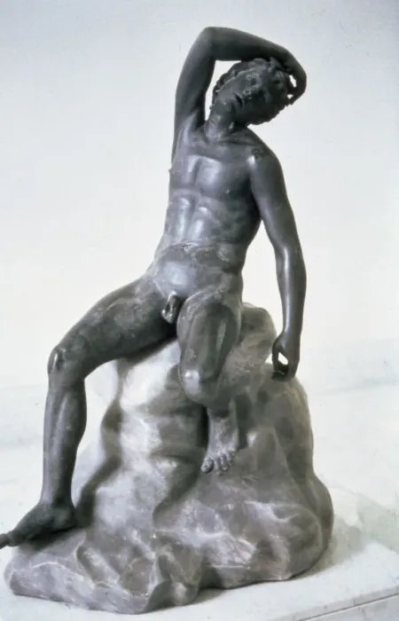 Framed Print : Satyr asleep in bronze, Roman copy of an Hellenistic original of 3rd century BC Framed Print : Satyr asleep in bronze, Roman copy of an Hellenistic original of 3rd century BC