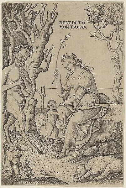 Satyr Family, c. 1512 / 1520. Creator: Benedetto Montagna