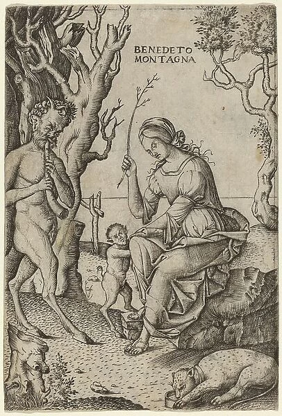 Satyr Family, c. 1512 / 1520. Creator: Benedetto Montagna