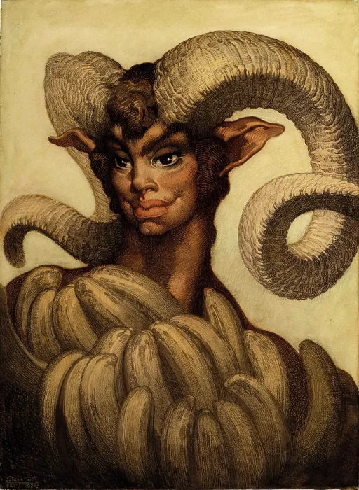 Framed Print : Satyr of the Valley of Hesperides, 1930. Creator: Nestor, (Nestor Martin-Fernandez de la Torre) (1887-1938) Framed Print : Satyr of the Valley of Hesperides, 1930. Creator: Nestor, (Nestor Martin-Fernandez de la Torre) (1887-1938)