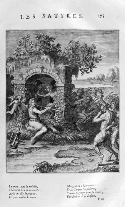 Framed Print : Satyrs, 1615. Artist: Leonard Gaultier Framed Print : Satyrs, 1615. Artist: Leonard Gaultier