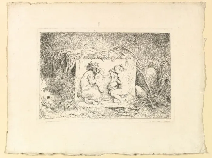 Framed Print : The Satyrs Family, 1763. Creator: Jean-Honore Fragonard Framed Print : The Satyrs Family, 1763. Creator: Jean-Honore Fragonard