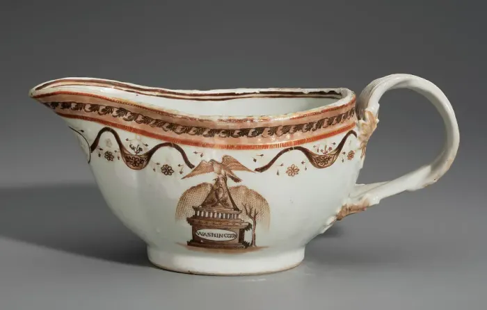 Framed Print : Sauce Boat From The George Washington Memorial Service, c1800. Creator: Unknown Framed Print : Sauce Boat From The George Washington Memorial Service, c1800. Creator: Unknown