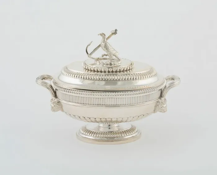 Framed Print : Sauce Tureen and Cover from the Hood Service, England, 1807 / 08. Creator: Paul Storr Framed Print : Sauce Tureen and Cover from the Hood Service, England, 1807 / 08. Creator: Paul Storr