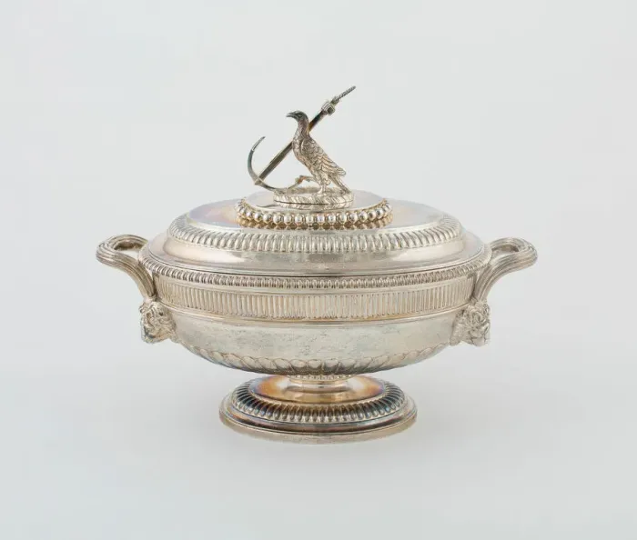 Framed Print : Sauce Tureen and Cover from the Hood Service, England, 1807 / 08. Creator: Paul Storr Framed Print : Sauce Tureen and Cover from the Hood Service, England, 1807 / 08. Creator: Paul Storr