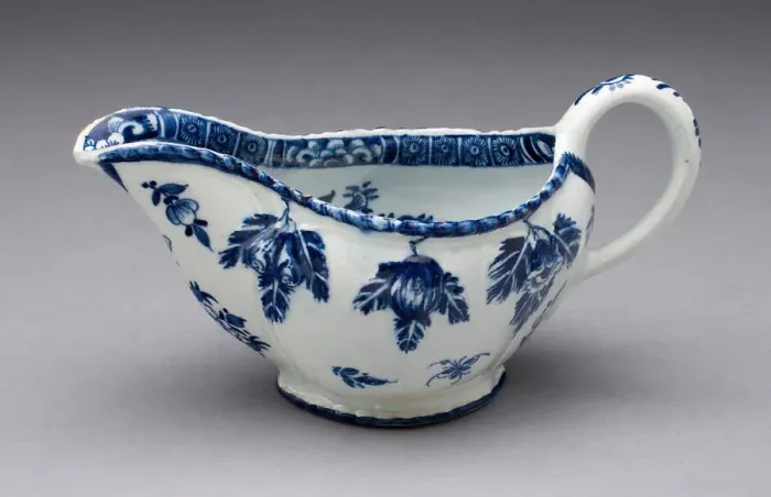 Framed Print : Sauceboat, Bow, 1755 / 65. Creator: Bow Porcelain Factory Framed Print : Sauceboat, Bow, 1755 / 65. Creator: Bow Porcelain Factory