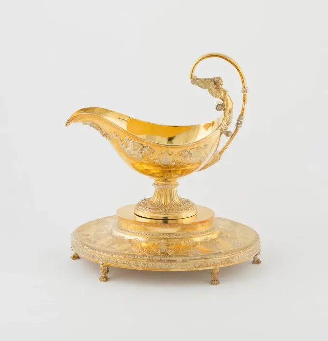 Framed Print : Sauceboat and Stand (one of a pair), Paris, 1794 / 97. Creator: Martin-Guillaume Biennais Framed Print : Sauceboat and Stand (one of a pair), Paris, 1794 / 97. Creator: Martin-Guillaume Biennais