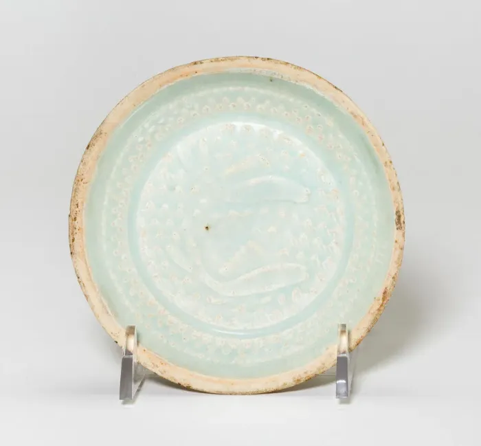 Framed Print : Saucer-Shaped Dish with Fish, Song dynasty (960-1279). Creator: Unknown Framed Print : Saucer-Shaped Dish with Fish, Song dynasty (960-1279). Creator: Unknown