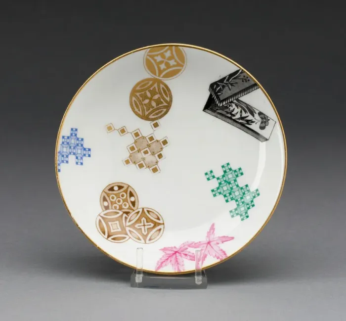 Framed Print : Saucer, Worcester, 1878. Creator: Royal Worcester Framed Print : Saucer, Worcester, 1878. Creator: Royal Worcester