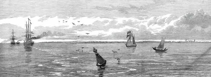 Framed Print : Saugor Lighthouse, off the mouth of the Hooghly, 1876. Creator: Unknown