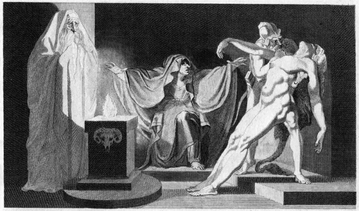 Framed Print : Saul and the Witch of Endor, 1792 Framed Print : Saul and the Witch of Endor, 1792