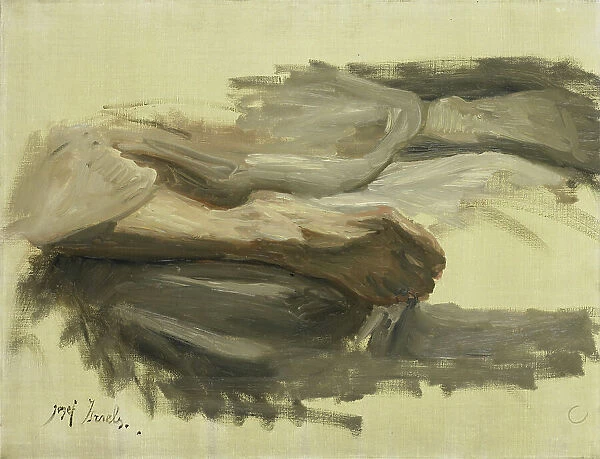 Saul's Legs, 1899. Creator: Jozef Israels