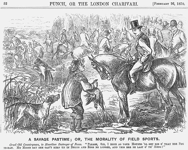 A Savage Pastime; or, the Morality of Field Sports, 1870. Artist: Georgina Bowers