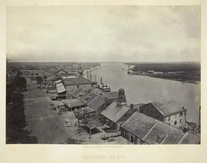 Framed Print : Savannah, GA, No. 1, 1866. Creator: George N. Barnard Framed Print : Savannah, GA, No. 1, 1866. Creator: George N. Barnard