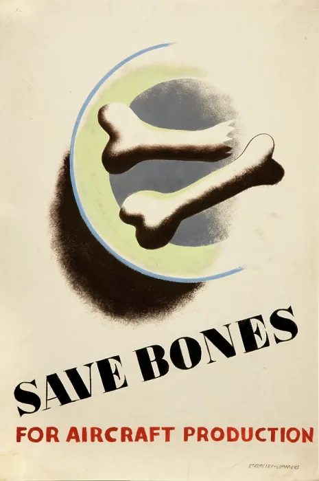 Framed Print : Save bones for aircraft production, World War II poster, between 1939 and 1946 Framed Print : Save bones for aircraft production, World War II poster, between 1939 and 1946
