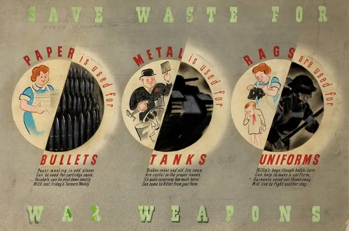 Framed Print : Save waste for war weapons, World War II poster, between 1939 and 1946 Framed Print : Save waste for war weapons, World War II poster, between 1939 and 1946