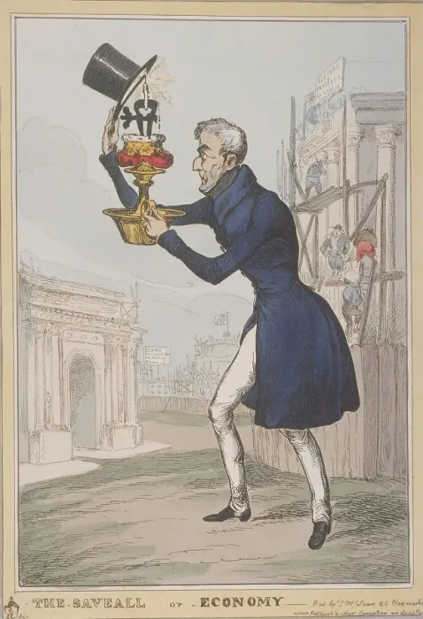 Framed Print : The Saveall, or Economy, 1828. Artist: Thomas McLean Framed Print : The Saveall, or Economy, 1828. Artist: Thomas McLean