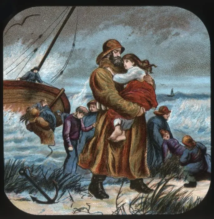 Framed Print : Saved!, c1900. Creator: Unknown Framed Print : Saved!, c1900. Creator: Unknown