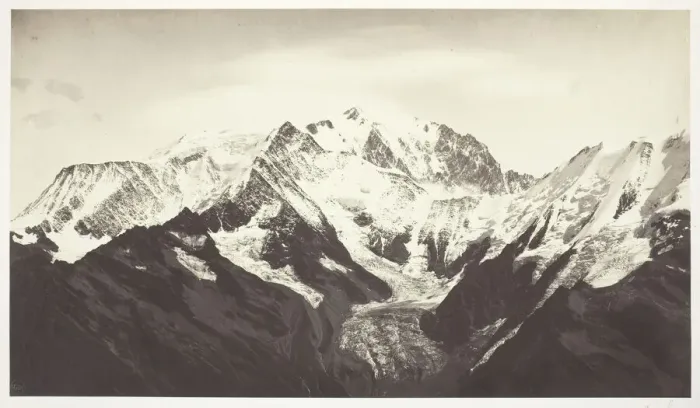 Framed Print : Savoie 46, Mont-Blanc, Vu de Mont-Joli, 1855 / 67. Creator: Auguste-Rosalie Bisson Framed Print : Savoie 46, Mont-Blanc, Vu de Mont-Joli, 1855 / 67. Creator: Auguste-Rosalie Bisson