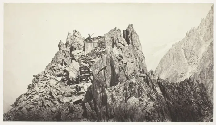 Framed Print : Savoie 49, Cabane des Grands-Mulets, c. 1861. Creator: Auguste-Rosalie Bisson Framed Print : Savoie 49, Cabane des Grands-Mulets, c. 1861. Creator: Auguste-Rosalie Bisson