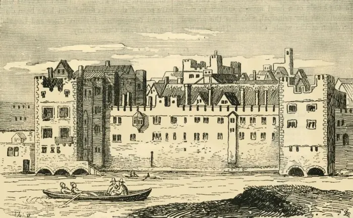 Framed Print : The Savoy in 1650, (1881). Creator: Unknown Framed Print : The Savoy in 1650, (1881). Creator: Unknown