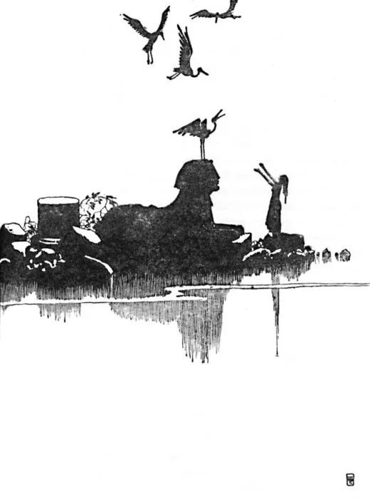 Framed Print : Then She Saw The Storks, c1930. Artist: W Heath Robinson Framed Print : Then She Saw The Storks, c1930. Artist: W Heath Robinson